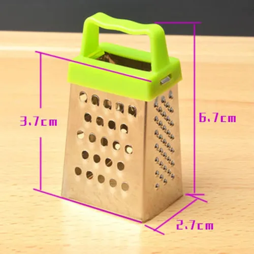 Miniatura 5 de Lucare Trituradora de verduras fácil de usar conveniente acero inoxidable resistente a la corrosión Rallador de queso seguro Gadgets de cocina azul