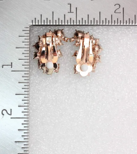 Miniatura 5 de Faship Preciosos pendientes florales con clip