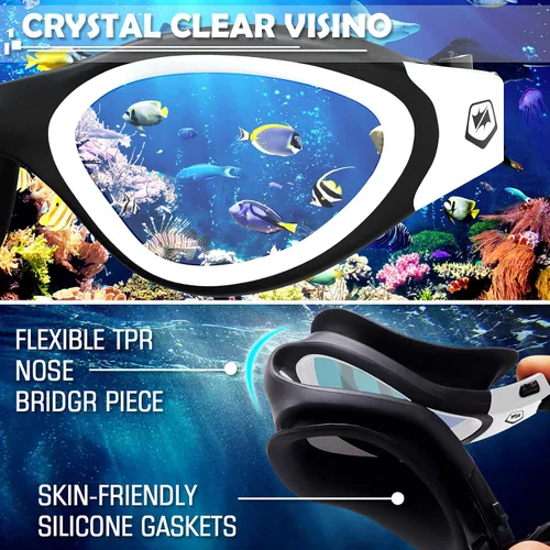 Miniatura 5 de WIN.MAX - Goggles de natación polarizados, antivaho, antirrayos ultravioleta, sin filtraciones y con visión clara para hombres, mujeres, adultos