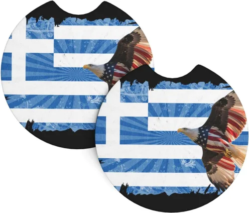 Eagle of American - Portavasos universales para todos los vehículos, accesorios impermeables para portavasos (0.2 in de grosor/2.7 in) de neopreno