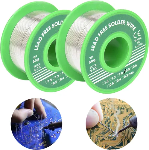 Miniatura 8 de Lead Free Solder Wire Rosin Core Electrical Solder Wire Fine Alloy Solder Sn99.3 Cu0.7 for Electrical, Electronic, Connector Soldering