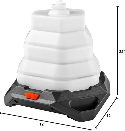 Miniatura 8 de NEBO Galileo - Linterna plegable de aire, 6 modos de luz, duradera, potente linterna con gancho para colgar para acampar y uso al aire libre, 500
