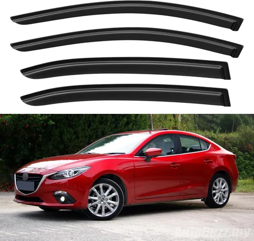 Miniatura 220 de YQAUTEC Viseras de Ventana Protectores de Lluvia para Honda Civic 2022 2023 2024 2025 2026, Deflectores de Viento de Ventilación de Ventana Fuera