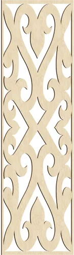 Miniatura 109 de Keene Paneles de pared decorativos de madera con calado, 9 3/8 pulgadas de ancho x 24 3/8 pulgadas de alto x 1/4 de alto, abedul