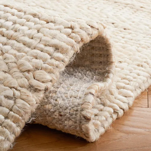 Miniatura 6 de SAFAVIEH Natural Fiber Collection - Alfombra decorativa de 2 x 3 pies, color lejía, yute hecho a mano, diseño trenzado tejido, ideal para entrada