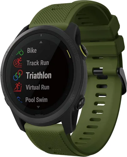 Miniatura 8 de Senter Correa para Garmin Forerunner 745, correa de repuesto deportiva de silicona suave de 0.866 in compatible con Garmin Forerunner 745 Smart