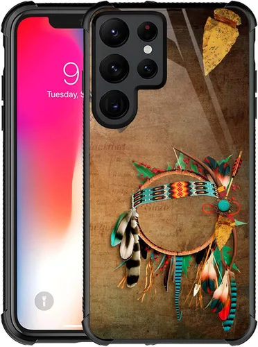 Miniatura 20 de CARLOCA Funda compatible con Samsung Galaxy S22 Ultra, increíble diseño de patrón de luz espacial nebulosa para niñas y niños, a prueba de golpes