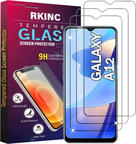 Miniatura 41 de RKINC Protector de pantalla [paquete de 4] para Samsung Galaxy A12 / Galaxy A02S / A12 Nacho, protector de pantalla de vidrio templado, 0.013 in