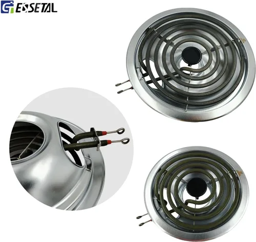 Miniatura 4 de MP21YA - Kit de repuesto para quemador eléctrico con 4 bandejas de goteo W10290350 W10290353 compatible con Whirpool Electric Range Stove Top