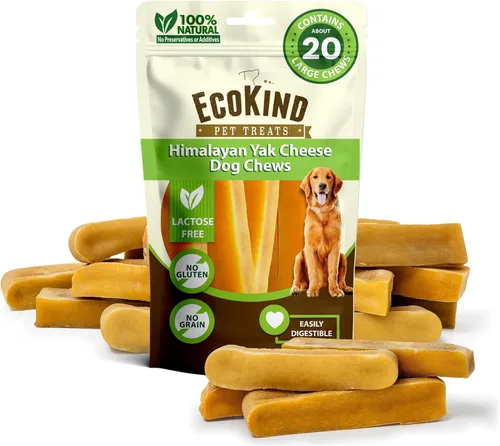 Miniatura 10 de EcoKind Masticables Premium de Queso de Yak Dorado del Himalaya para Perros, Golosinas para Perros de Raza Grande, Totalmente Natural, Masticable