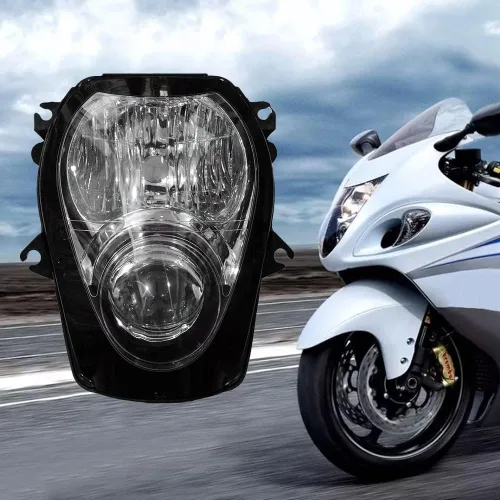 Miniatura 5 de Ensamble de lámpara de faro delantero para motocicleta compatible con Yamaha YZF600 R6 2006 2007 06 07 YZF-R6 Faro frontal transparente para moto