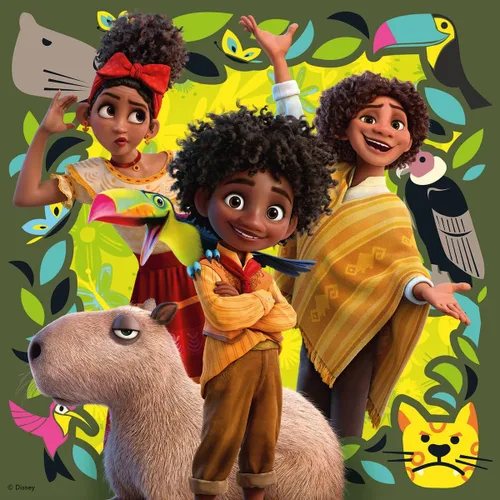 Miniatura 3 de Ravensburger Disney Encanto 05657 - Juego de rompecabezas de 3 x 49 piezas para niños, cada pieza es única, las piezas encajan perfectamente