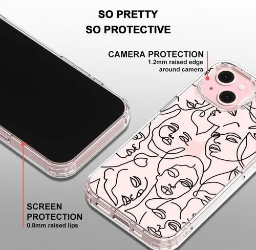 Miniatura 4 de MOSNOVO - Funda para iPhone 14/15 Plus, protección Buffertech de grado militar contra caídas (6.6 pies), antidesprendimiento, poliuretano
