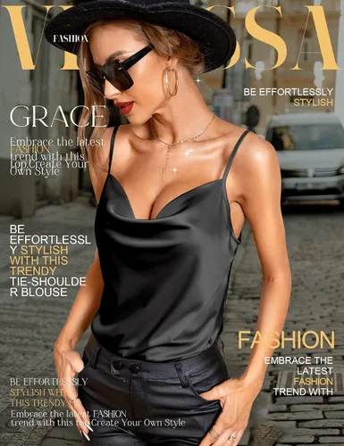 Miniatura 2 de VIDUSSA Blusa sin mangas con cuello vuelto para mujer