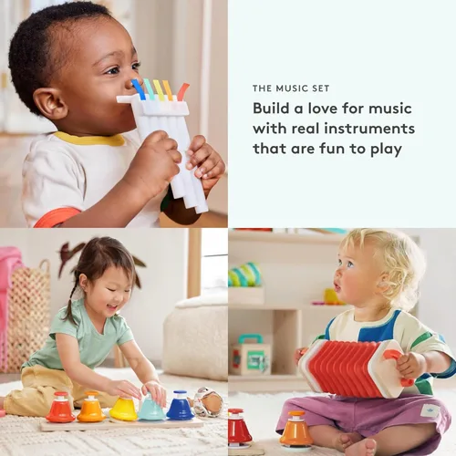 Miniatura 2 de LOVEVERY El Set de Música 6 Instrumentos Musicales Montessori & Libro de Ritmo Juguetes Educativos para Niños Pequeños y Preescolares