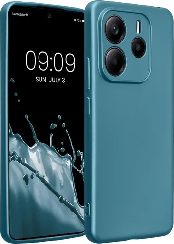 Miniatura 100 de kwmobile Funda compatible con Xiaomi Redmi Note 11 / Note 11S - Funda protectora de silicona TPU suave y delgada - Azul Báltico