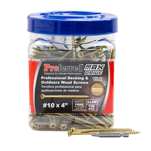 Miniatura 9 de Tornillos de madera profesionales para terrazas y exteriores, revestimiento SKT® de bronce - Spray de sal de 1500 horas, #8 X 2, 6 lóbulos 20