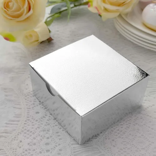 Miniatura 11 de Efavormart - Paquete de 25 cajas de regalo impresas en oro negro con texto en inglés "Thank You", 4 x 4 x 2 pulgadas, cajas de regalo de cartulina