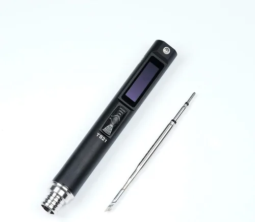 Miniatura 2 de Original TS101 Kit de soldador eléctrico de temperatura ajustable Pantalla digital inteligente con punta de soldadura TS B2 XT60 Cable