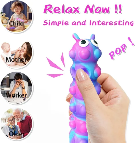 Miniatura 4 de Juguete Fidget Pop de Succión, Juguetes para Relajarse y Aliviar la Presión, Juguetes Sensoriales Popper Anti-Presión de Compresión 3D para Niños