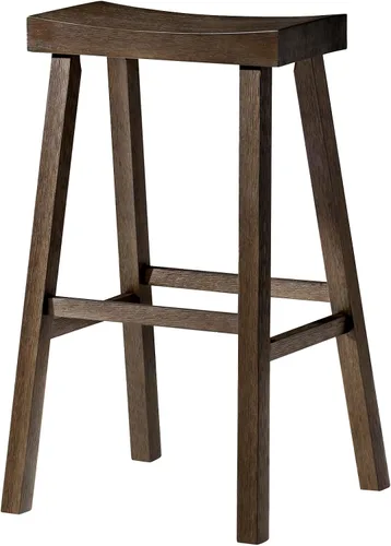 Miniatura 15 de Maven Lane Taburete de bar de cocina, moderno taburete de bar de madera de granja, sillas de isla de cocina, taburetes de bar de altura de bar