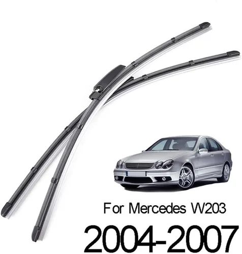 Miniatura 4 de OEM calidad 2 unids limpiaparabrisas delantero para Mercedes-Benz Clase C C160 C180 C200 C230 C240 C280 C350 C32 C55 W203 2004-2007 Ajuste perfecto