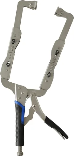 Miniatura 7 de Xiao & Dao Pro 15Iuch Alicates de bloqueo con abrazadera en C con almohadillas giratorias, herramientas de montaje de clips, carpintería