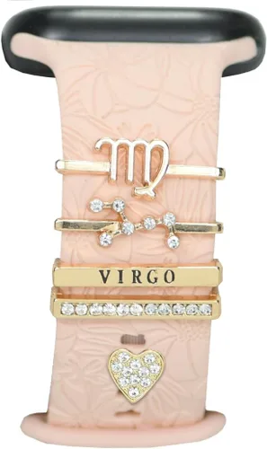 Miniatura 26 de Abalorios de Correa de Reloj Decorativos de 12 Constelaciones para Mujeres Compatibles con Apple Watch de 38 mm, 40 mm, 41 mm, 42 mm, 44 mm, 45 mm