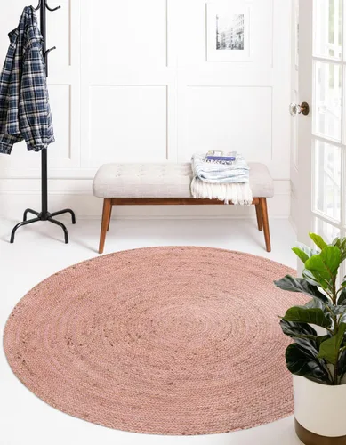 Miniatura 38 de Unique Loom Colección Jute Trenzado - Alfombra de área Dhaka (7' 1" x 10' Rectángulo, Blanco)