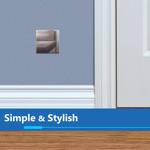 Miniatura 7 de LIDER Placa de pared en blanco, resistente a la temperatura y a los impactos, acrílico, reflectante, cubierta sin tornillos, actualización