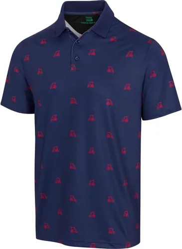 Camisa tipo polo, de golf, Dry Fit, manga corta, a rayas, para hombre
