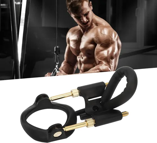 ACAGALA Masaje Masculino Kit de Soporte de Estiramiento Efectivo Ajustable Hombres Pene Apoyo Ensanchador Negro Oro