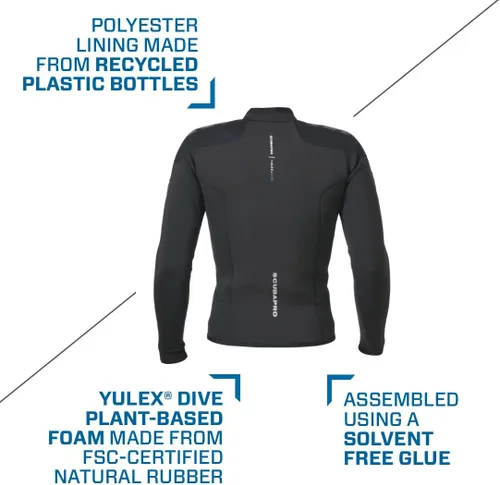 Miniatura 4 de SCUBAPRO Everflex Yulex Dive Long Sleeve Top, Men, 3mm