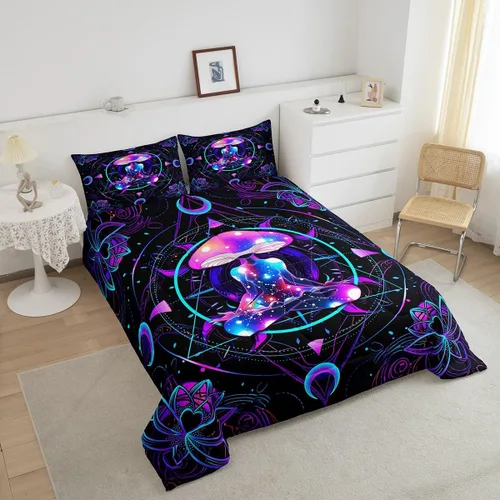 Miniatura 41 de Juego de ropa de cama Happy Camping de Homewish, tamaño individual, con diseño de osos cazadores y pinos, para niños, hombres, adultos, decoración