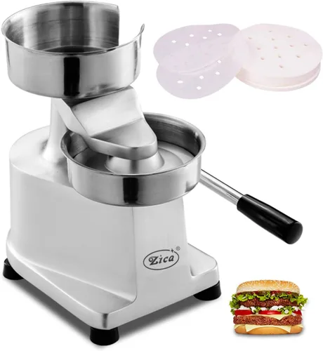 ZICA Hamburguesa comercial para hacer hamburguesas de 5.906 in/6 pulgadas, prensa de hamburguesas de alta resistencia, máquina de hamburguesas de