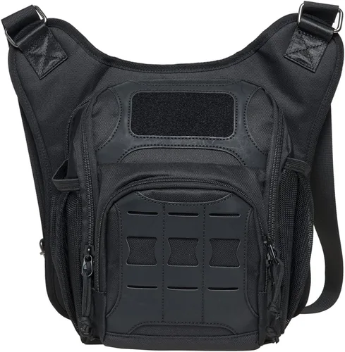 Miniatura 9 de Bolso de mensajero de lona vintage para hombre, bolso de mensajero de retazos de cuero en el pecho 3-3-ejército Verde