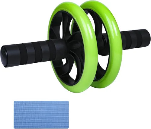 Miniatura 7 de Rodillo de rueda AB, rueda de ejercicios abdominales de fitness, rodillo de entrenamiento de fuerza, 11 pulgadas de ancho