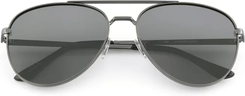Miniatura 5 de Foster Grant Oliver - Lentes de sol polarizados para hombre, lentes de sol digitales, metal pistola y negro, 2.323 in de EE. UU
