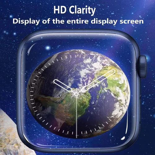 Miniatura 6 de Paquete de 2 protectores de pantalla de vidrio templado para Apple Watch de 1.575 pulgadas SE Series 6/5/4, fácil instalación, sin burbujas, dureza