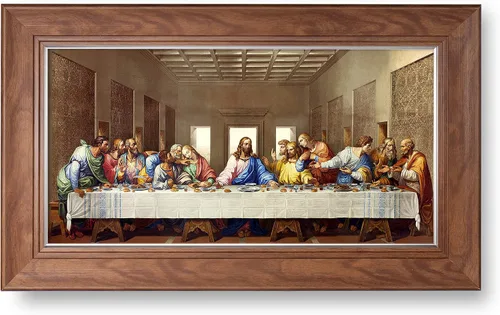 Miniatura 12 de A&T ARTWORK La Última Cena de Leonardo Da Vinci Las reproducciones de arte clásico mundial, impresiones de lienzo Giclee, arte de pared