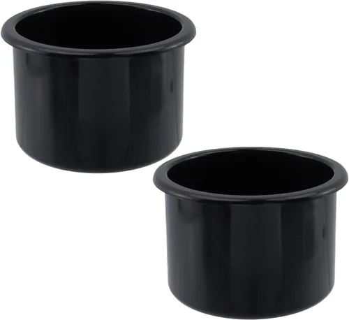 Miniatura 9 de Dnyta 4 piezas de 3.8 x 2.6 pulgadas de plástico negro para asiento de automóvil, soporte de vaso de repuesto para sofá, barco, camión, automóvil
