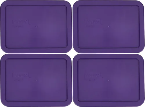 Miniatura 6 de Pyrex 7210-PC - Tapa de plástico sin BPA, 3 tazas, color morado ciruela, fabricada en Estados Unidos