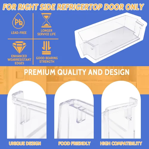 Miniatura 4 de Wadoy W11239961 - Contenedor de repuesto para puerta de refrigerador Whirlpool lado a lado, compatible con WRS325SDHZ WRS325SDHZ00 WRS325SDHZ05