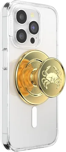 Miniatura 20 de Agarre para teléfono PopSockets con soporte expandible, agarre adhesivo - Confeti de aluminio oro rosa Lámina de oro rosa