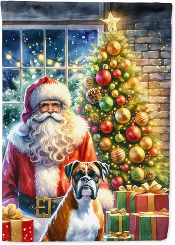 Miniatura 116 de Caroline's Treasures DAC4159CHF - Bandera de casa de Husky siberiano y Papá Noel para porche, grande, para colgar en la pared, poliéster