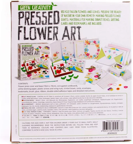 Miniatura 2 de 4M Green Creativity - Kit de arte de flores prensadas, reciclaje de flores, arte y manualidades, kit de bricolaje, para niños y niñas a partir de 5
