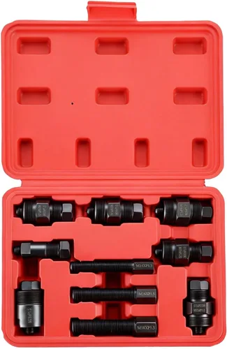 NYXOVA Juego de 10 extractores de volante de motocicleta – Kit de herramientas universal para extractor de volante compatible con motocicletas Rojo