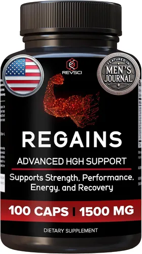 Miniatura 10 de Suplementos HGH para hombres y mujeres - REGAINS paquete de inicio, péptidos anabólicos para el crecimiento muscular, recuperación muscular