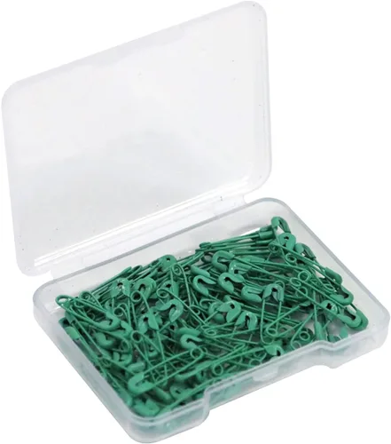 Miniatura 12 de Alfileres de seguridad pequeños, mini pines de seguridad de 0.75 pulgadas para ropa, pasador de seguridad de café, juego de acero niquelado