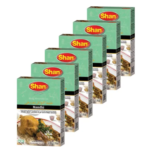 Miniatura 249 de Shan Korma Recipe and Seasoning Mix 1.76 oz (50g) - Spice Powder for Traditional Meat in Yogurt Sauce - Suitable for Vegetarians - Airtight Bag in a